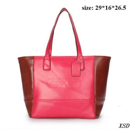 Coach Holiday Logo Medium Pink Totes DJM Coach Holiday Logo Medium Pink Totes DJM